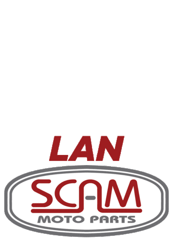 Scam Moto Parts Sticker