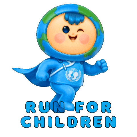 Run Marathon Sticker by UNICEF MCO