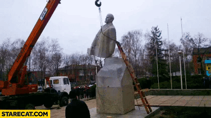В Индии снесли экскаватором памятник Ленину - Цензор.НЕТ 2073