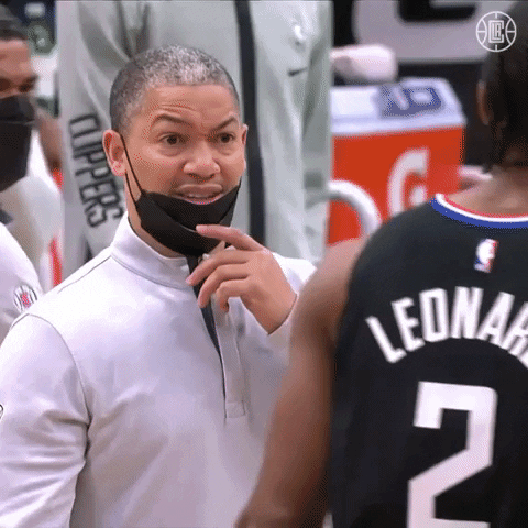 Confused Tyronn Lue GIF by LA Clippers