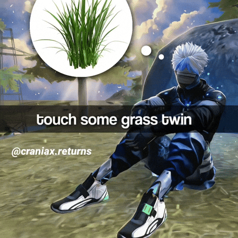 Touch Some Grass GIF