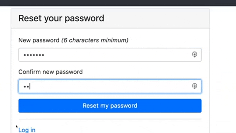Choose New Password and Sign In