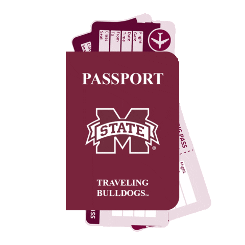 Passport Dawgs Sticker by MSU Division of Development and Alumni