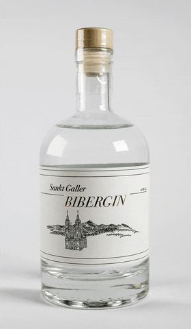 BIBERGIN spinning bottle gin gingerbread GIF