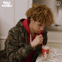 lamelo ball drinking GIF by Ball in the Family