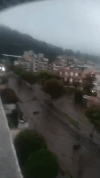 Deadly Mudslide Flows Down Street in Ecuador