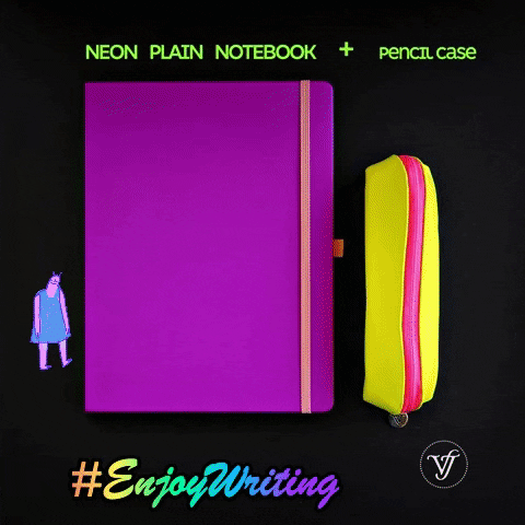 Neon Notebook GIF