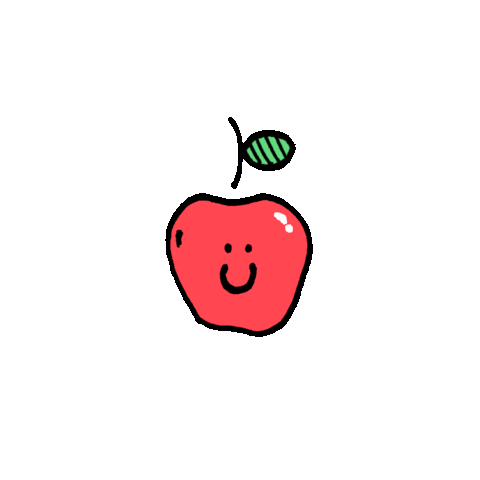 Apple Smile Sticker by Brako