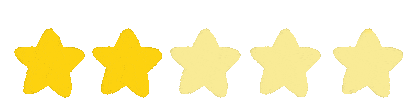 2 Stars Sticker by batucan