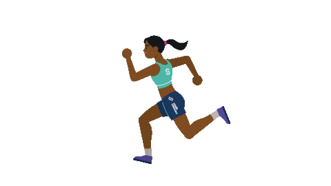 Feel Good Running Sticker by Kenyons for iOS & Android | GIPHY