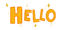 Drawing Hello Sticker by cynomys