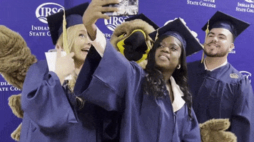 irsctheriver selfie graduation commencement pioneers GIF