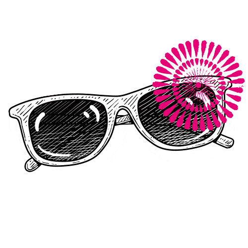 à l'encre bleue Sticker