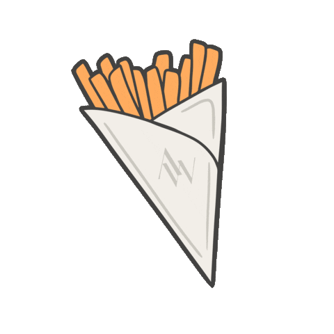 Hungry French Fries Sticker by Aubre Winters Fitness LLC