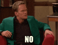 no how i met your mother neil patrick harris upset thumbs down