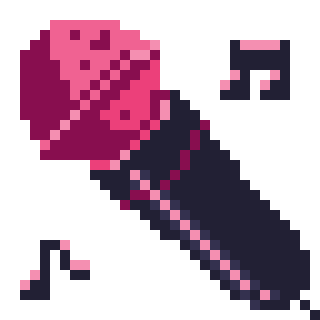 Pink Singer Sticker