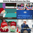 MAGA Republicans against Obama vs hanging Pence motion meme