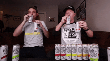 Seltzer Drinking GIF by Number Six With Cheese