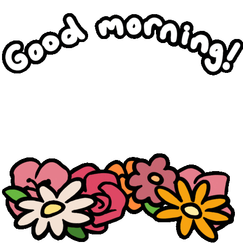 Good Morning Flowers Sticker by Lofi Girl