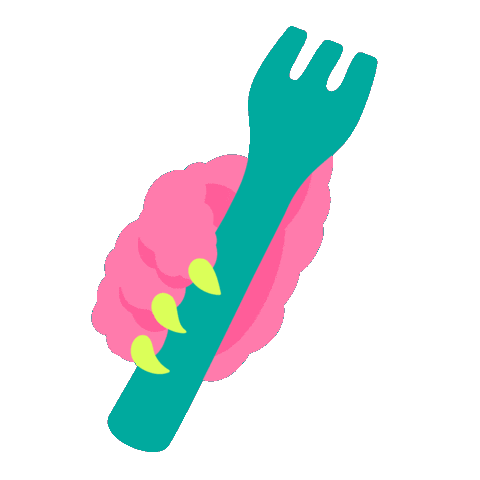 Hand Starving Sticker