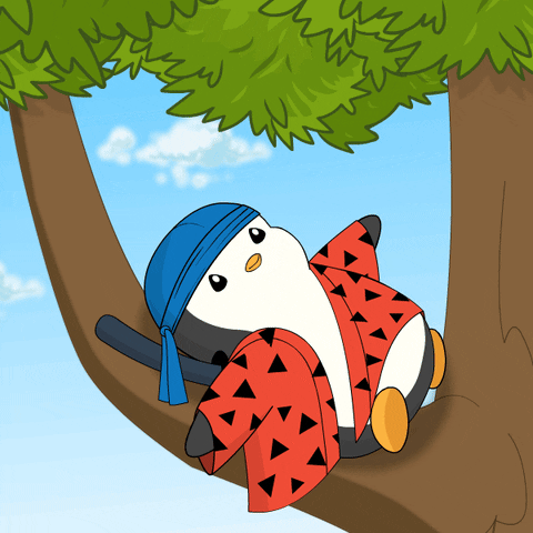 Relaxing Break Time GIF by Pudgy Penguins