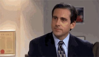The Office gif. Steve Carell as Michael Scott looking blankly and saying, "Why are you the way that you are?"