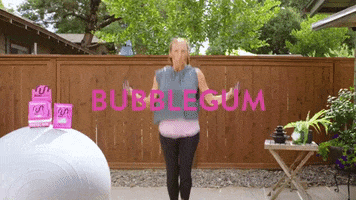 Bubble Gum Fitness GIF by Run Gum