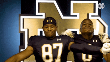 Nd Football Dancing GIF by Notre Dame Fighting Irish