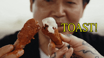 Chicken Wings Cheers GIF by Dead Set on Life