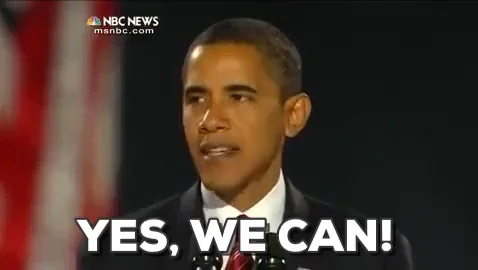 yes we can GIF by Obama