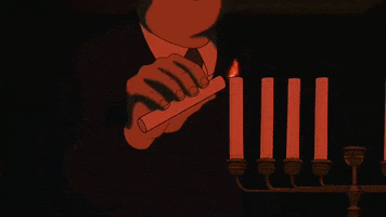 Eight Crazy Nights Candles GIF by filmeditor