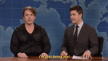 im just being me beck bennett GIF by Saturday Night Live