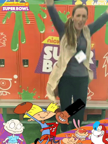 monica abbott GIF by Nickelodeon at Super Bowl