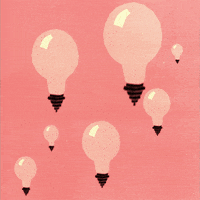 Pink Floating GIF by andrewillustration
