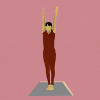 flexible pink GIF by andrewillustration