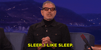 Jeff Goldblum Sleep GIF by Team Coco
