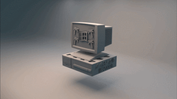 saraprocter computer c4d transform deconstruction GIF
