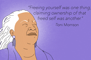 Toni Morrison Black History Month GIF