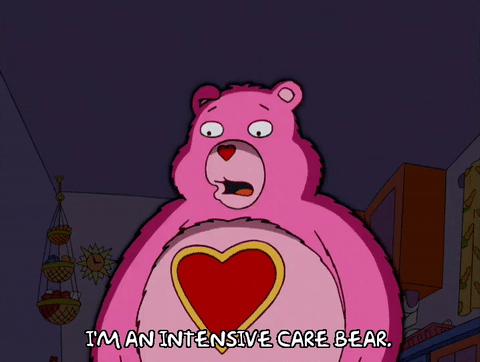 This carebear can easily turn into angry bear