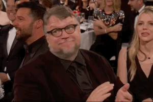 Guillermo Del Toro Golden Globes 2018 GIF