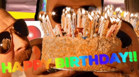 Celebrate Happy Birthday GIF by ladypat - Find & Share on GIPHY