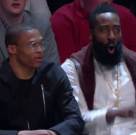 shocked james harden GIF by NBA