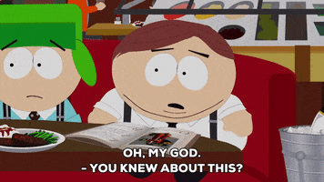 freaking out eric cartman GIF by South Park 