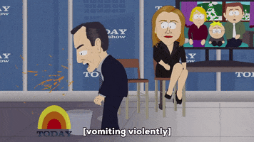 tv show vomit GIF by South Park 