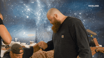 action bronson & friends watch ancient aliens hug GIF by #ActionAliens