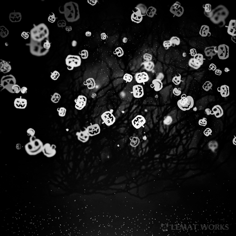 lematworks animation gif halloween night GIF