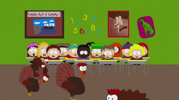 eric cartman turkey GIF by South Park 