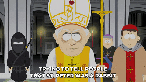Giphy - ninja pope GIF by South Park 