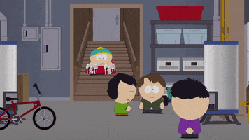 eric cartman staircase GIF by South Park 