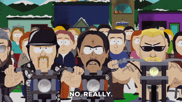 bikers acceptance GIF by South Park 